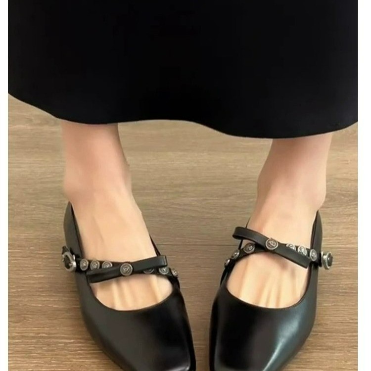 Women'S Fashion For Summer 2026 - Französische Mary-Jane-Schuhe mit Schleife und eckiger