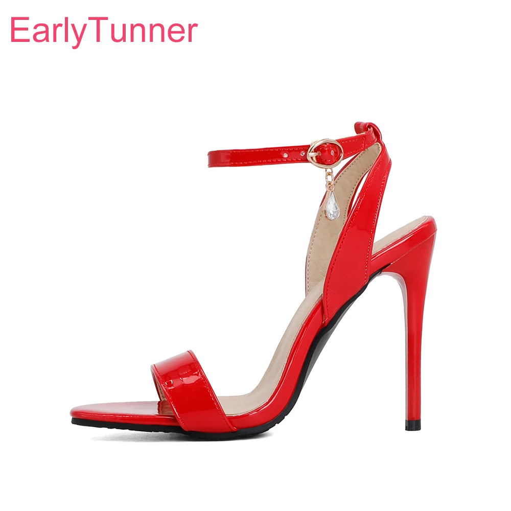 Women'S Fashion Brand Shoes - Marke Neue Sommer Glamour Schwarz Rot