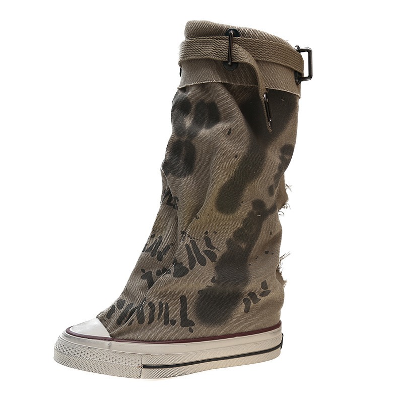 Women'S Fashion Trends - Damenstiefel 2026 Neue Retro Flache Plattform