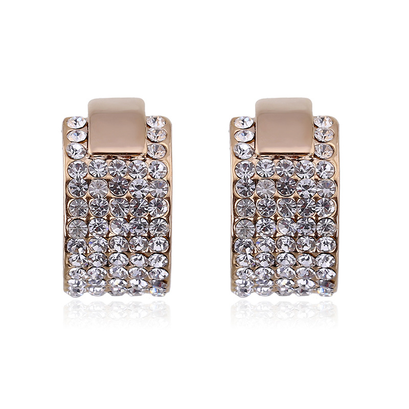 Women'S Fashion E Commerce - Mode C-förmige galvanisierte echtes Gold Diamant