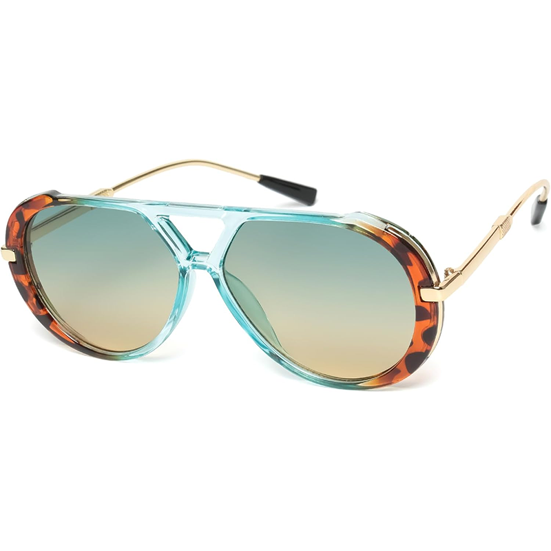 Women'S Fashion In The 70S - KENBO Retro Gold Pilotenbrille für Damen