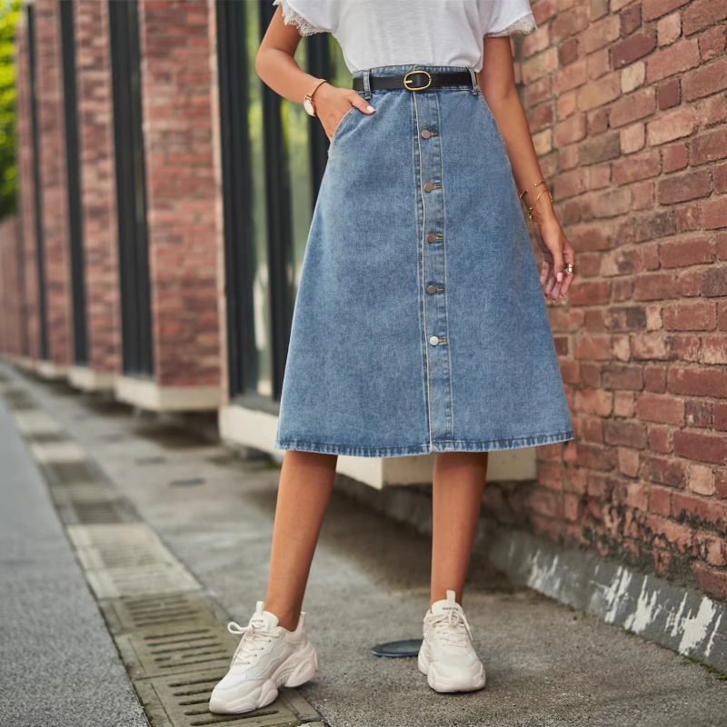 Vielseitiger Schlankmachender  – A-Line Skirt Midi Bewertung und Preis