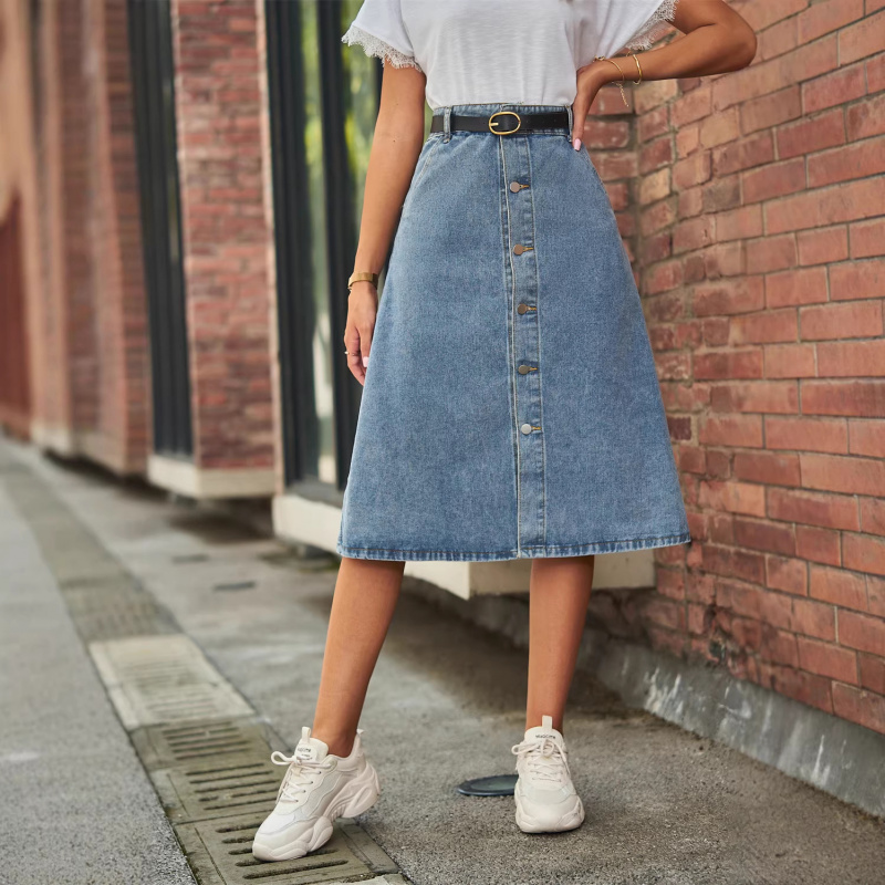 Vielseitiger Schlankmachender  – A-Line Skirt Midi Bewertung und Preis