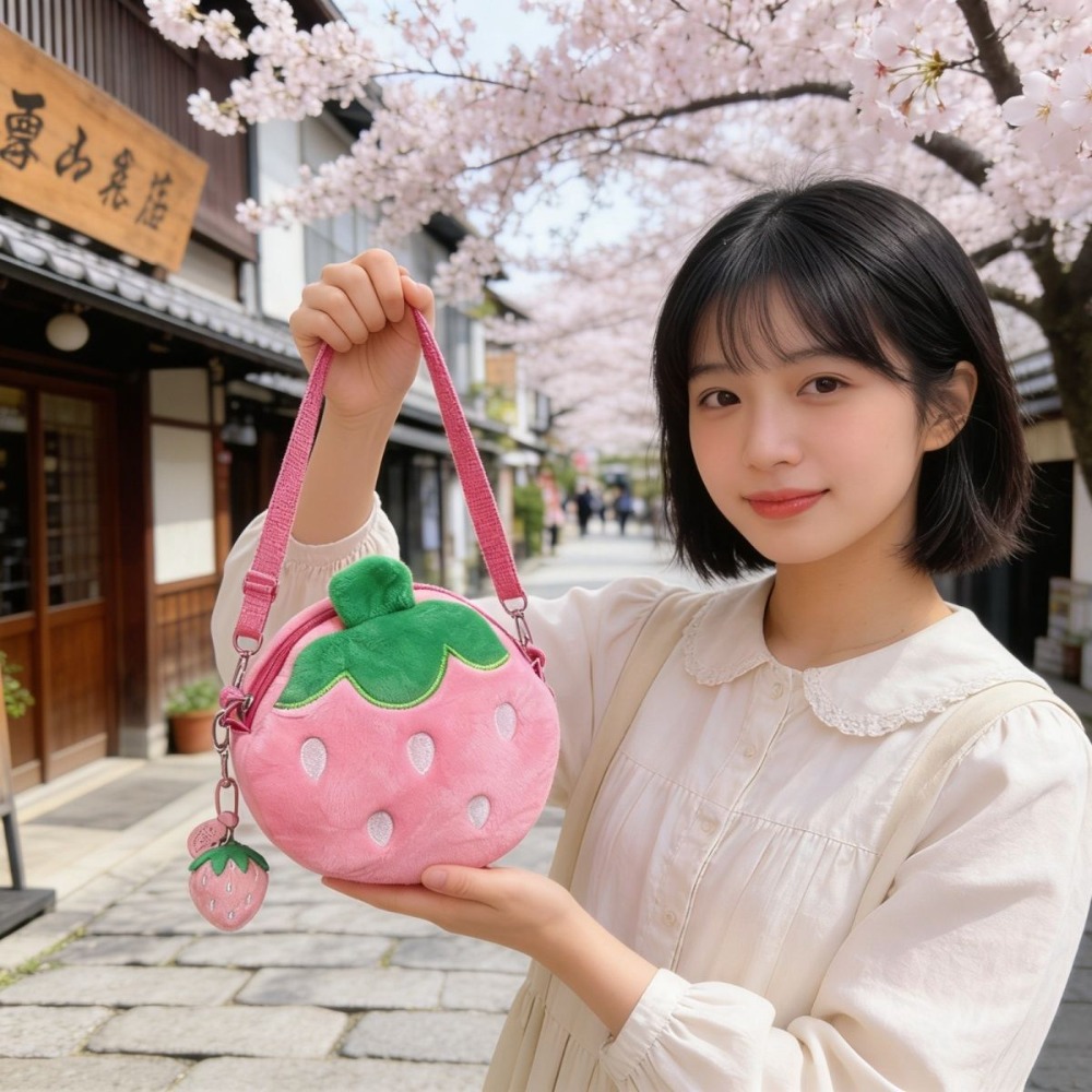 Entzückende Cartoon-Erdbeer-Sc – Coin Purse Women Bewertung und Preis