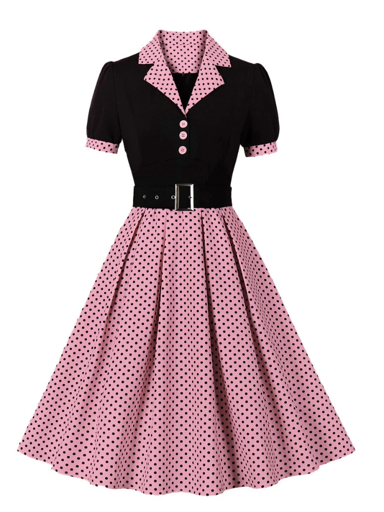 2024 neue Mode Polka Dot Vinta – Women'S Fashion From The 60S Bewertung und Preis
