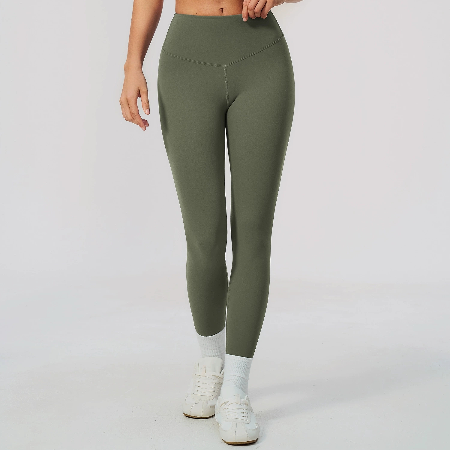 Einfarbige Yoga-Hose für Damen – High Waist Leggings Bewertung und Preis