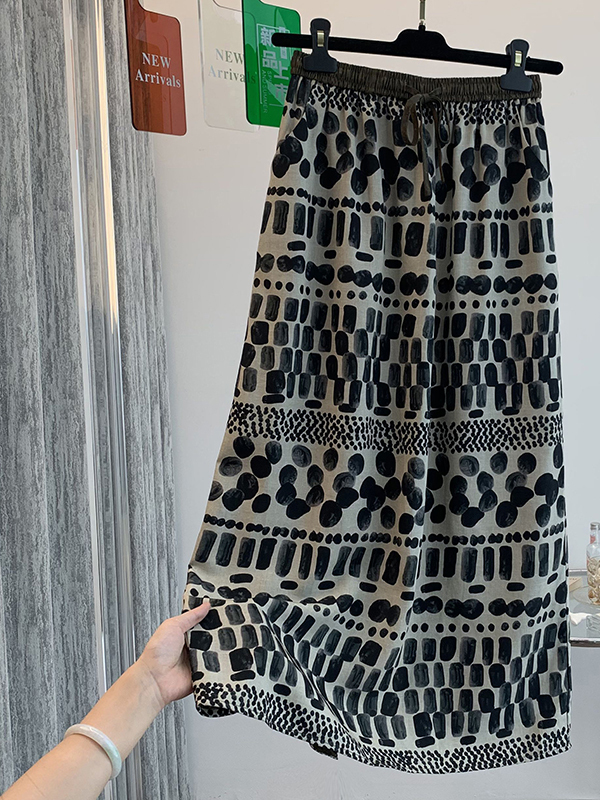 Retro-Blumenmuster, lockerer,  – A-Line Skirt Midi Bewertung und Preis