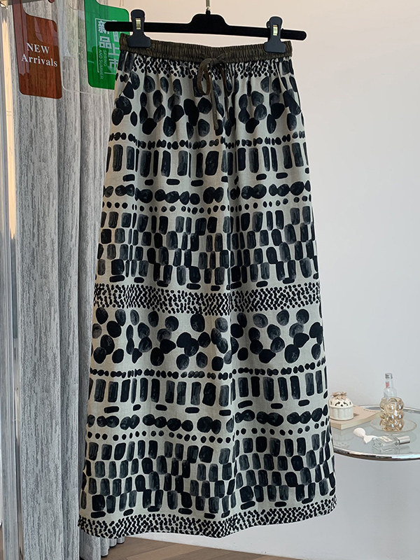 Retro-Blumenmuster, lockerer,  – A-Line Skirt Midi Bewertung und Preis