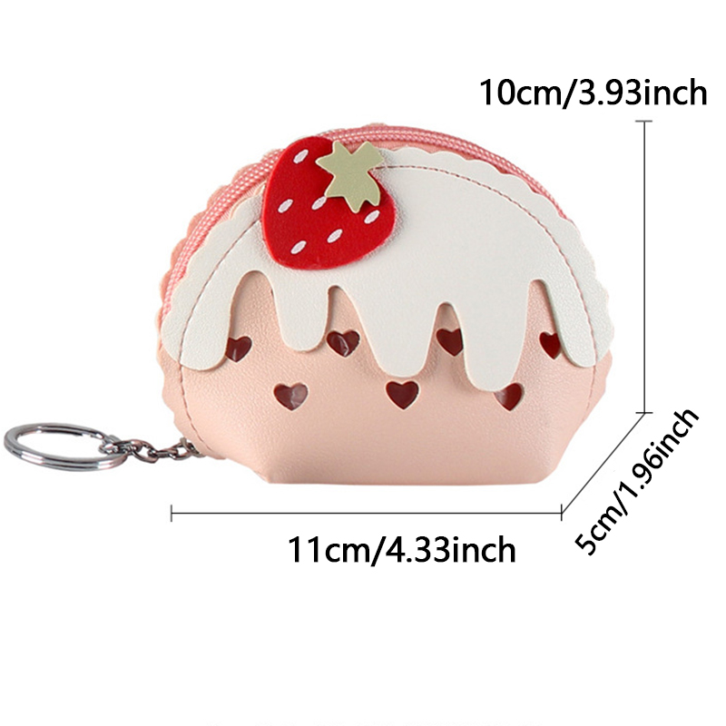 Süße Erdbeer-Eiscreme-Mini-Gel – Coin Purse Women Bewertung und Preis