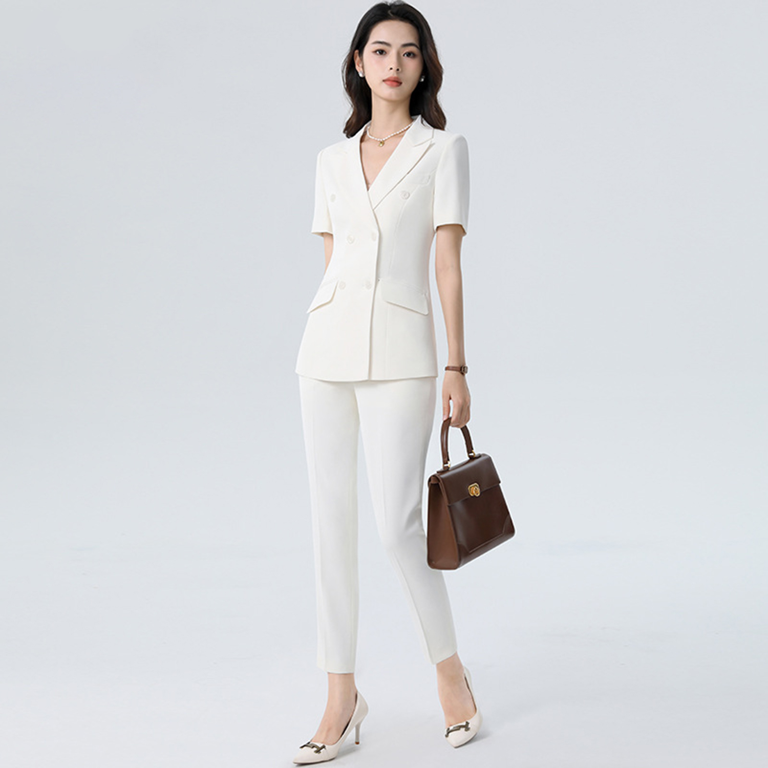 Allingentle Weißer Damenanzug  – Women'S Fashion Blazer Bewertung und Preis