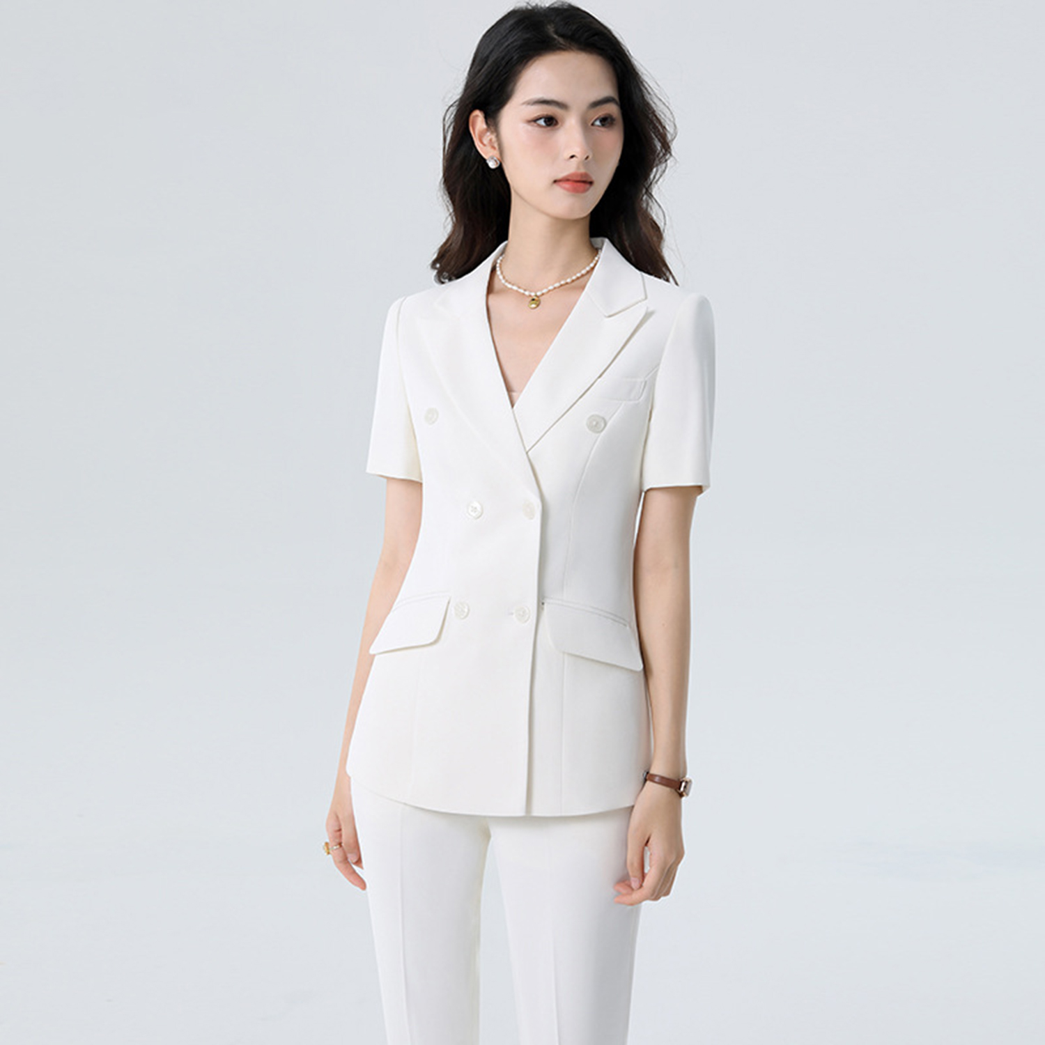Allingentle Weißer Damenanzug  – Women'S Fashion Blazer Bewertung und Preis