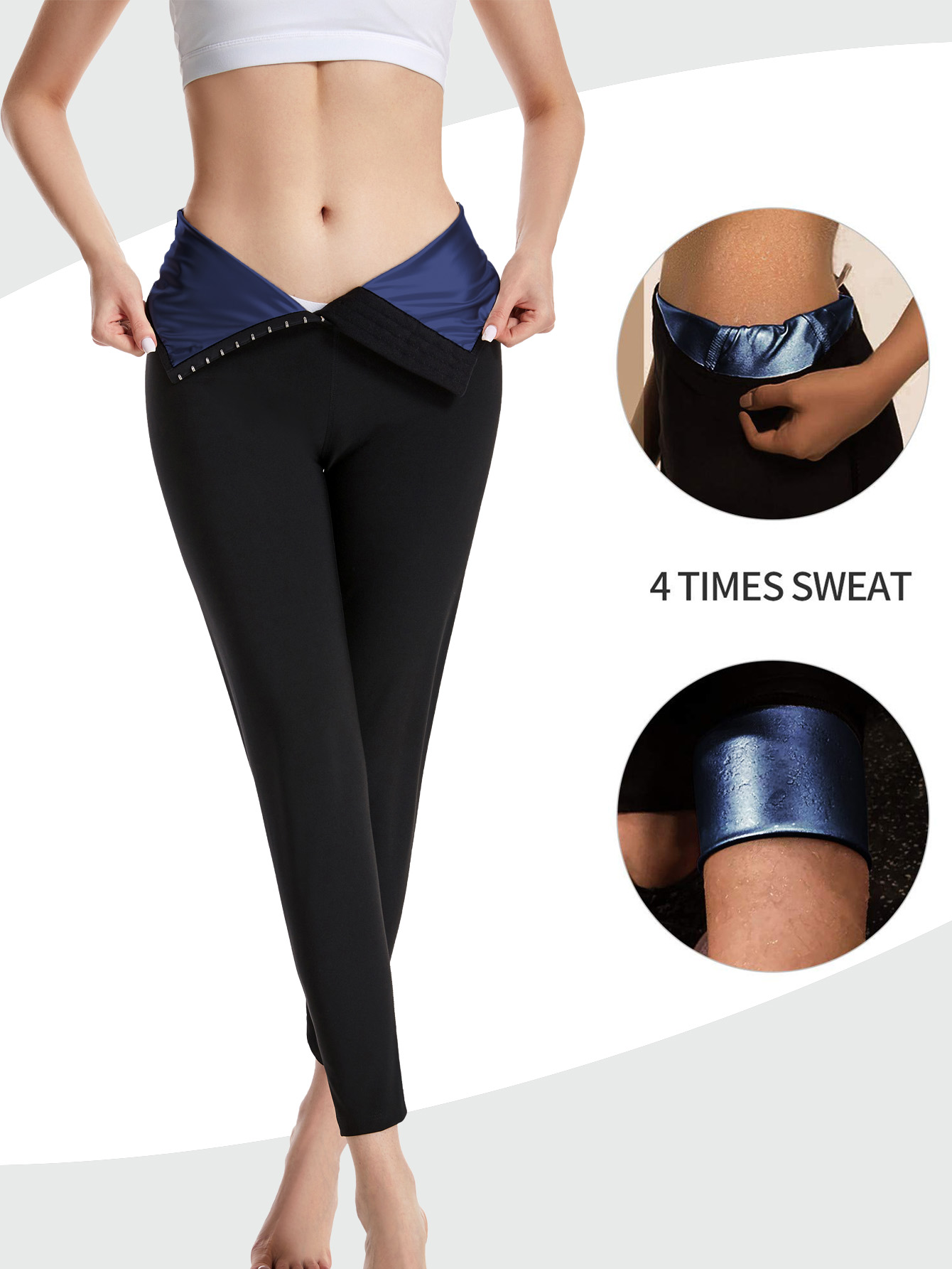 Damen-Sauna-Schwitzhose mit ho – High Waist Leggings Bewertung und Preis