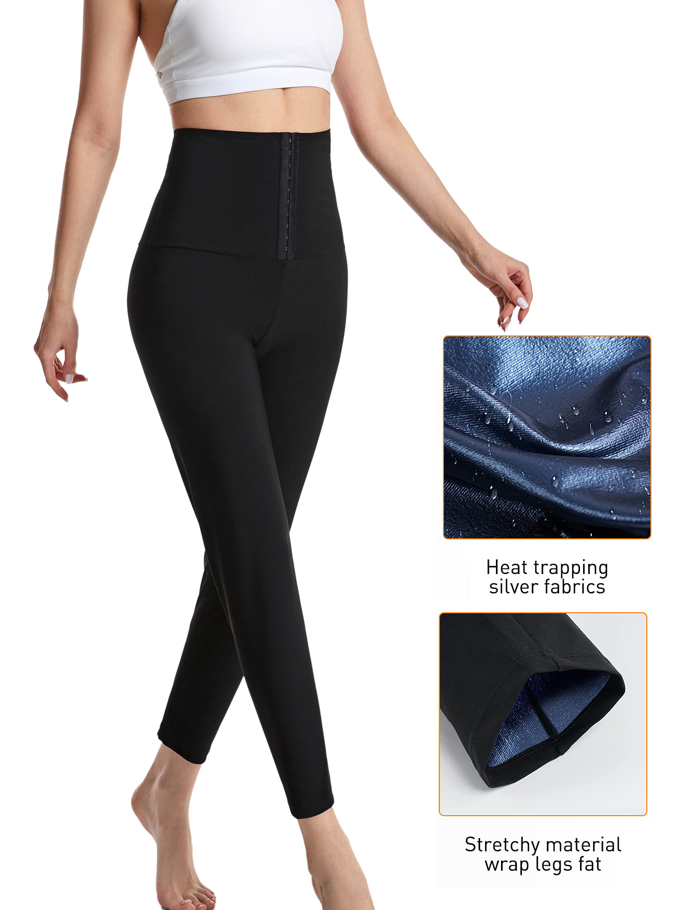 Damen-Sauna-Schwitzhose mit ho – High Waist Leggings Bewertung und Preis