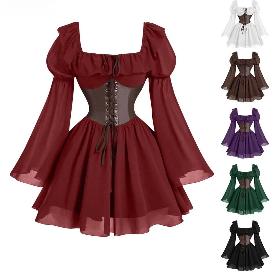 Mittelalterliches Kleid aus de – Women'S Fashion Renaissance Period Bewertung und Preis
