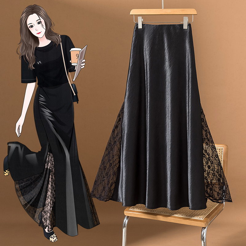 Modischer Spitzen-Fischschwanz – A-Line Skirt Midi Bewertung und Preis