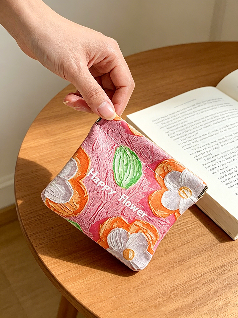 BUYLEMO Ölgemälde-Blumenmuster – Coin Purse Women Bewertung und Preis
