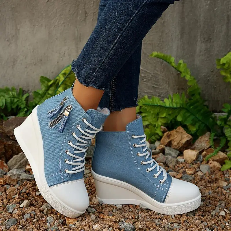 Mode Denim Blau Leinwand Schuh – Women'S Fashion Spring 2025 Bewertung und Preis