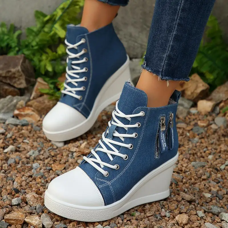 Mode Denim Blau Leinwand Schuh – Women'S Fashion Spring 2025 Bewertung und Preis